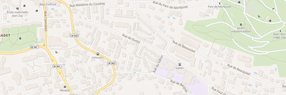 Plan du 23 Rue de Durtol à Clermont-Ferrand