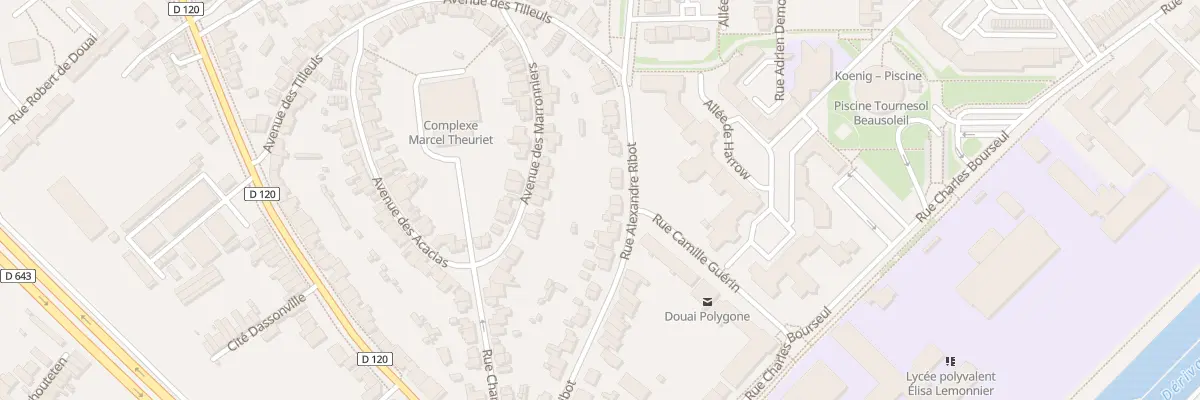 Plan du 253 Rue Alexandre Ribot à Douai