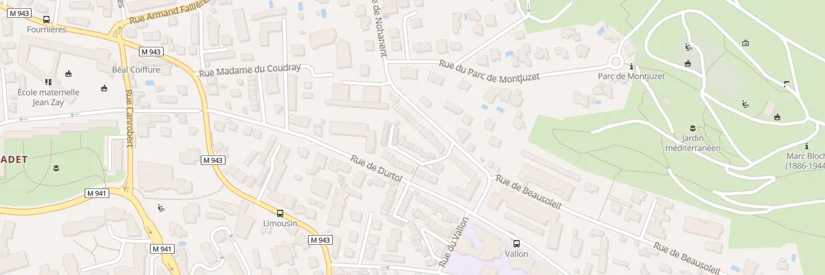 Plan du 85 Rue de Nohanent à Clermont-Ferrand