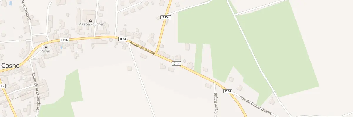 Plan du 57 Rte de Bouhy à Alligny-Cosne