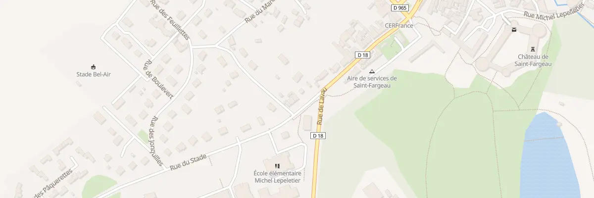 Plan du 4 Rue du Stade à Saint-Fargeau