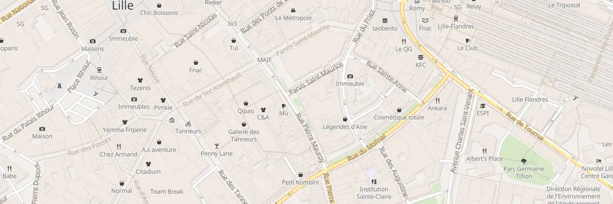 Plan du 53 Rue Pierre Mauroy à Lille