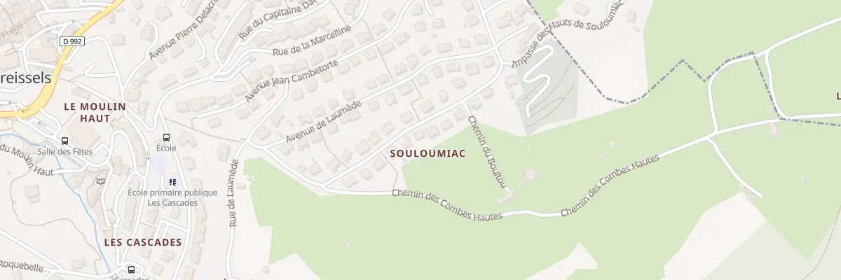 Plan du 16 Rue de Boultou à Creissels