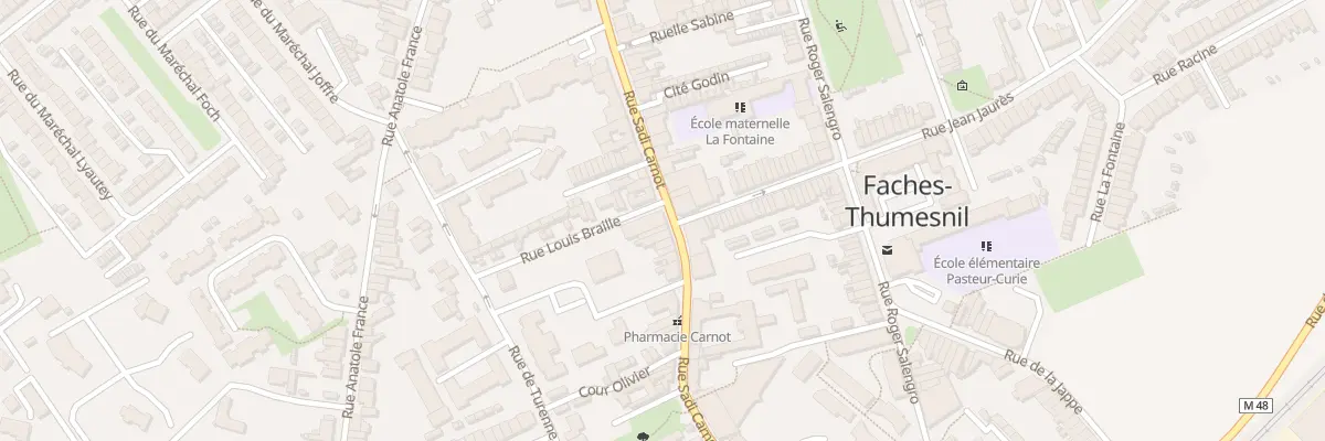 Plan du 142 Rue Carnot à Faches-Thumesnil