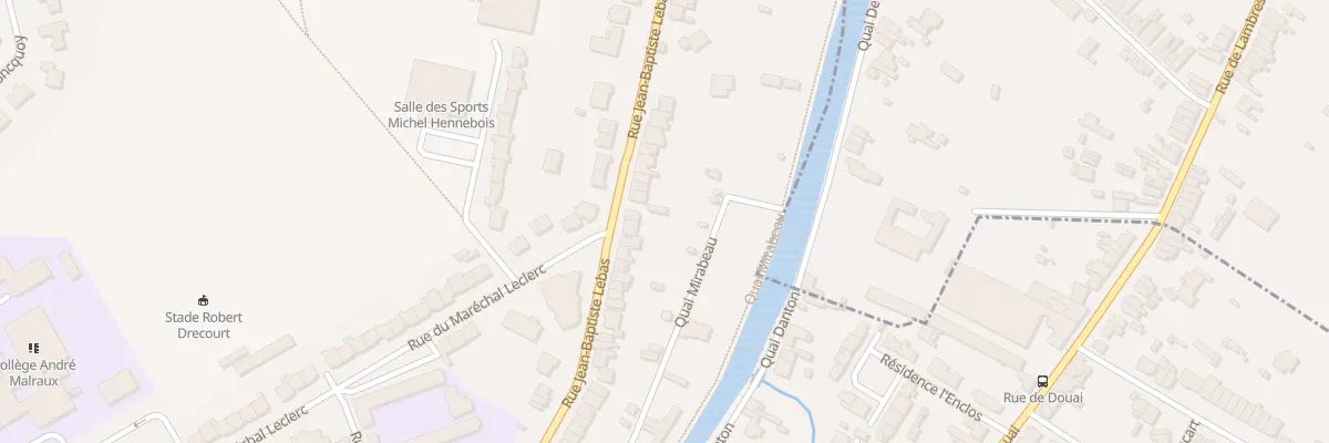 Plan du 210 Rue Jean Baptiste Lebas à Lambres-lez-Douai