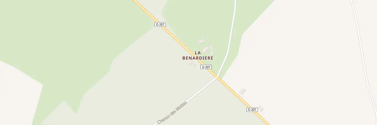 Plan du 157 La Benardiere à Villeneuve-les-Genêts