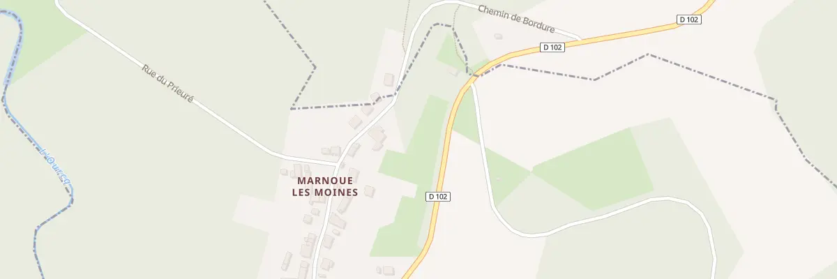 Plan du 1A Rue de Marnoue les Moines à Ocquerre