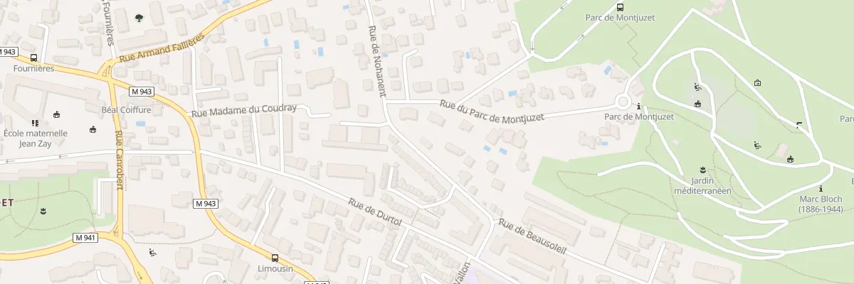 Plan du 94 Rue de Nohanent à Clermont-Ferrand