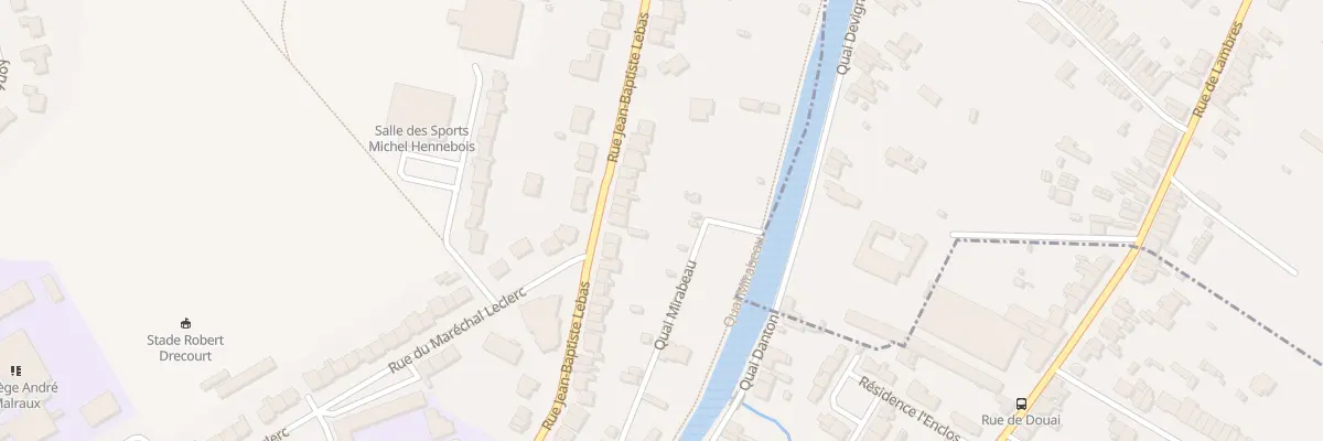 Plan du 230 Rue Jean Baptiste Lebas à Lambres-lez-Douai