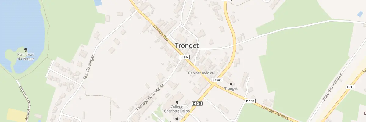 Plan du 1 Pas Grande à Tronget