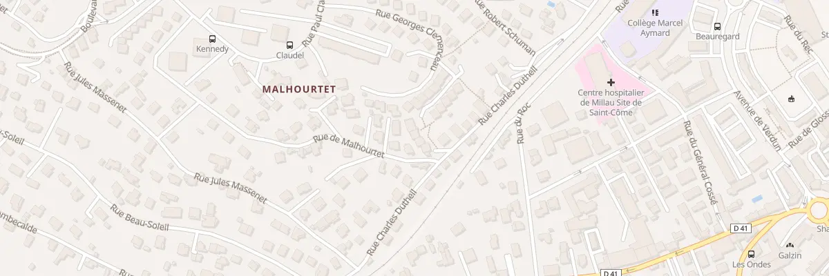 Plan du 36 Rue Charles Dutheil à Millau