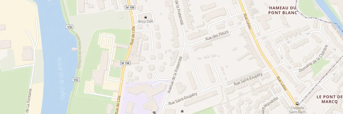 Plan du 52 Av de la Fraternité à Marquette-lez-Lille