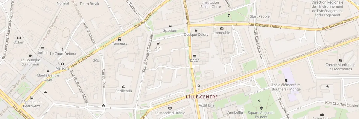 Plan du 166 Rue Pierre Mauroy à Lille