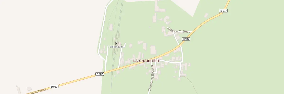 Plan du 26 Rte de la Gare à Bellenaves