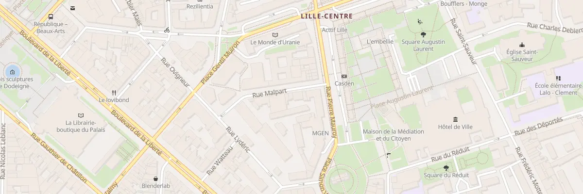 Plan du 7B Rue Malpart à Lille