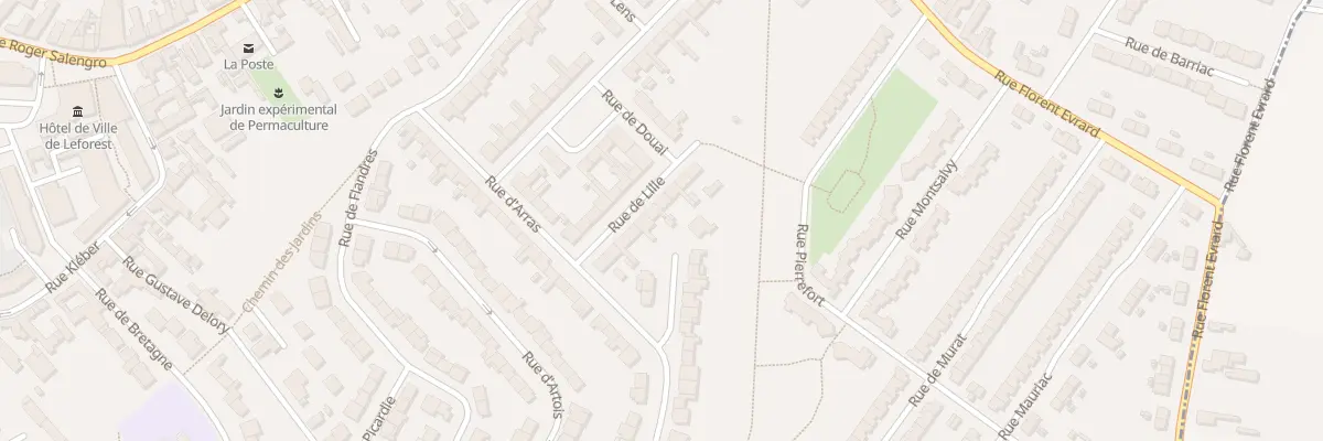 Plan du 9 Rue de Lille à Leforest