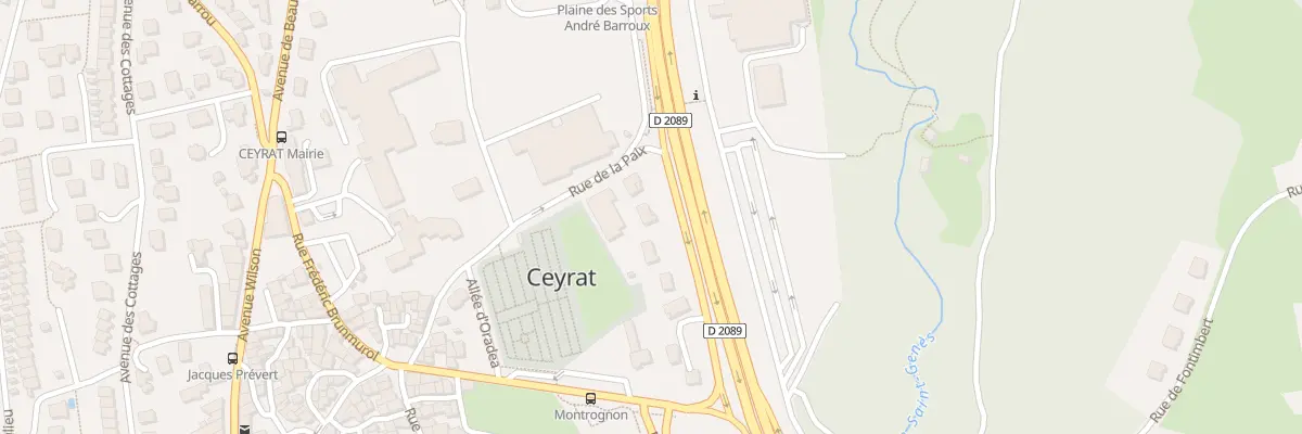 Plan du 5000 Che Bartin à Ceyrat