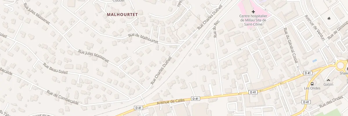 Plan du 11 Rue Charles Dutheil à Millau