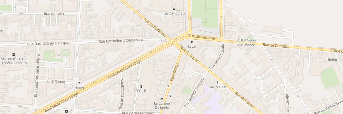 Plan du 6 Rue d’Arras à Lille