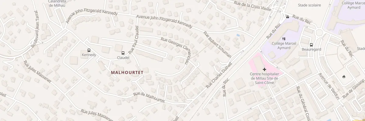 Plan du 190 Rue Georges Clémenceau à Millau