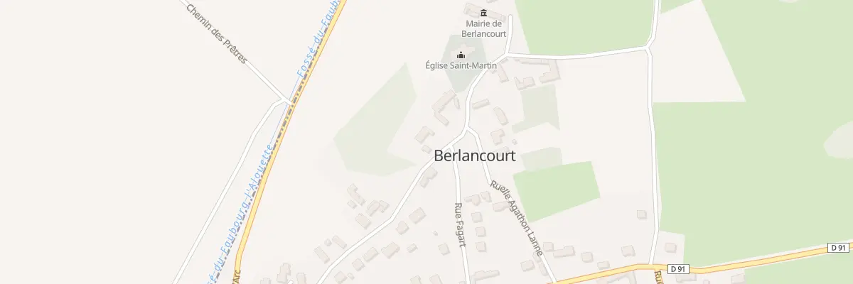 Plan du 275 Rue de l’Eglise à Berlancourt