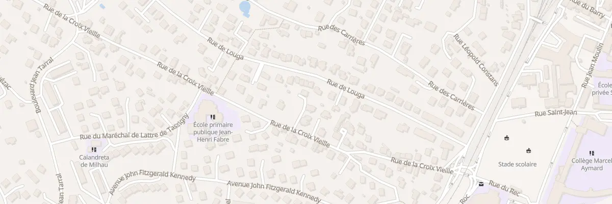 Plan du 38A Rue de la Croix Vieille à Millau