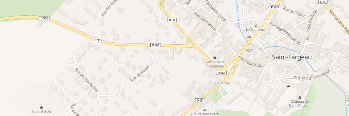 Plan du 1B Rue de Bonny à Saint-Fargeau