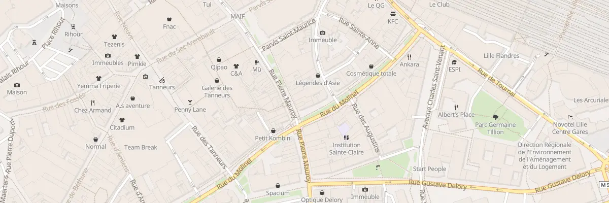 Plan du 73 Rue Pierre Mauroy à Lille