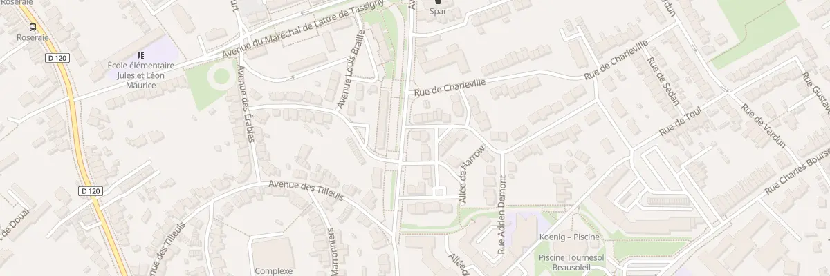 Plan du 16 Rue Jacques Brel à Douai