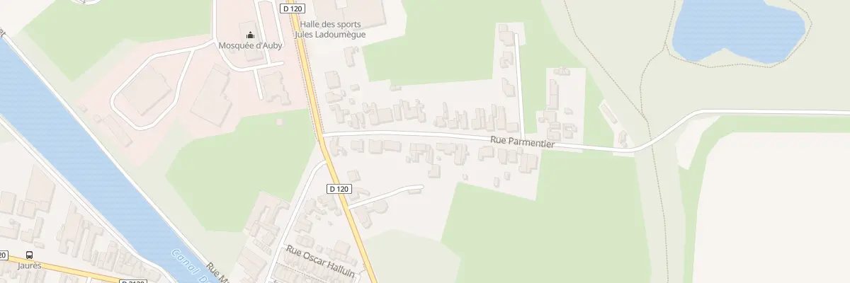 Plan du 22 Rue Parmentier à Auby