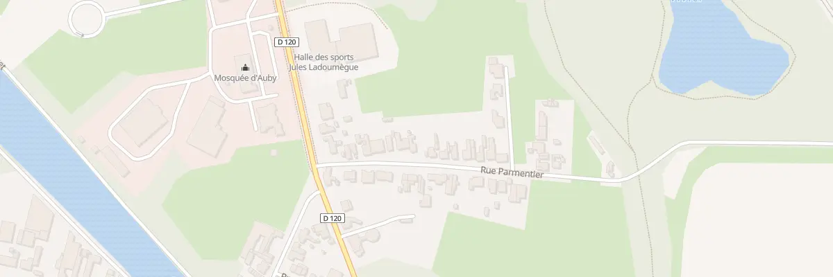 Plan du 15 Rue Parmentier à Auby
