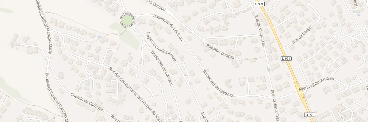 Plan du 644 Rue de Ladoux à Millau