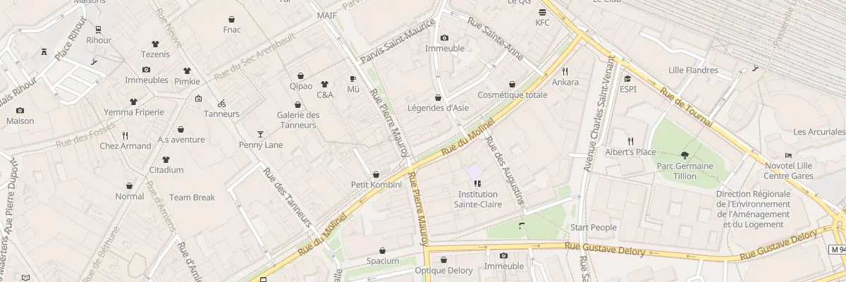 Plan du 56 Rue du Molinel à Lille
