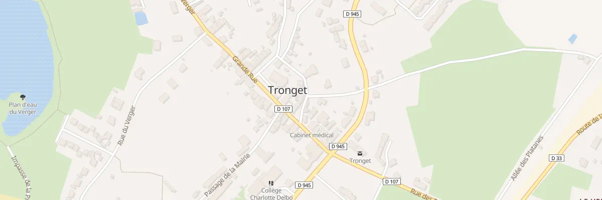 Plan du 7 Pl de la Liberte à Tronget