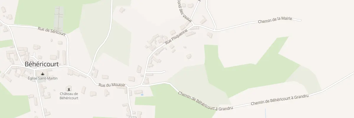 Plan du 164 Rue Pisquenne à Béhéricourt