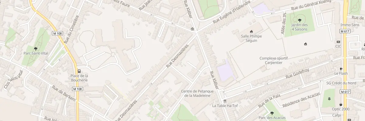 Plan du 90 Rue Desmazières à La Madeleine