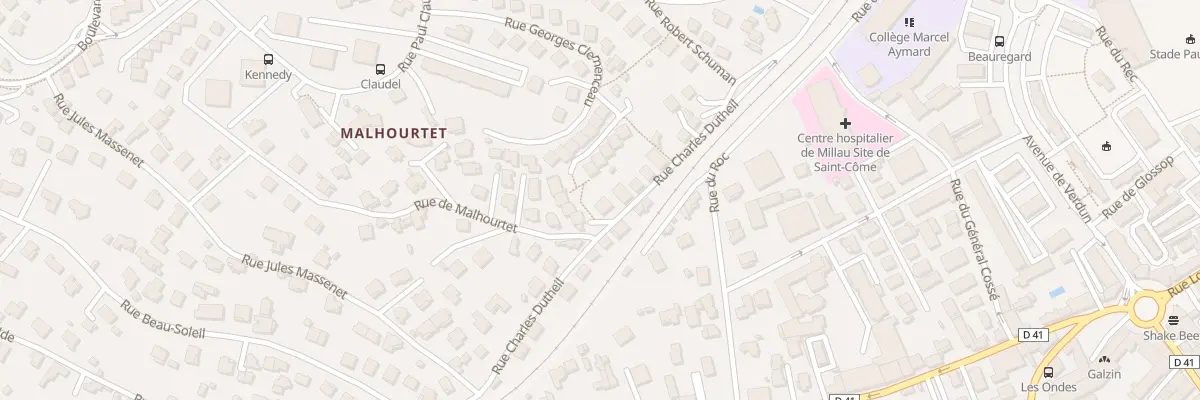 Plan du 34 Rue Charles Dutheil à Millau
