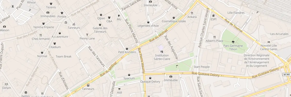 Plan du 61 Rue du Molinel à Lille