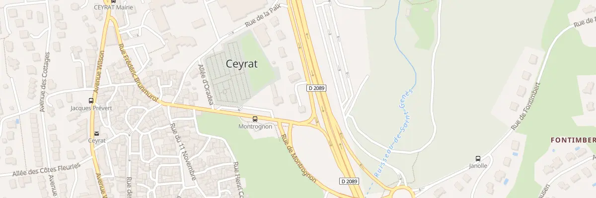 Plan du 9006 Che Bartin à Ceyrat
