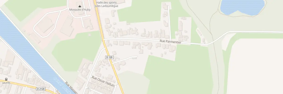 Plan du 24 Rue Parmentier à Auby