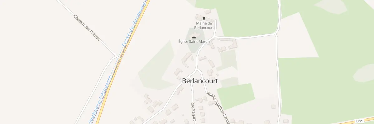 Plan du 321 Rue de l’Eglise à Berlancourt