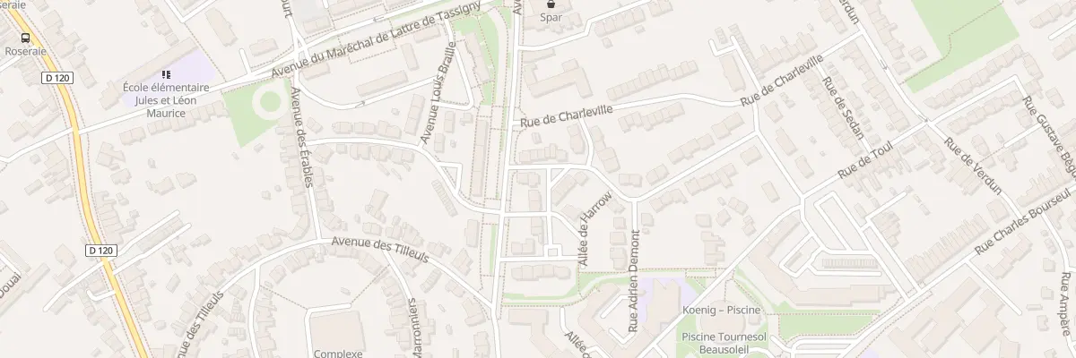 Plan du 20 Rue Jacques Brel à Douai