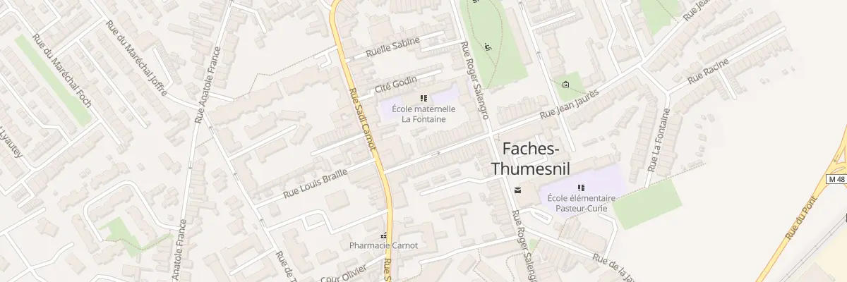 Plan du 9 Rue Jean Jaurès à Faches-Thumesnil
