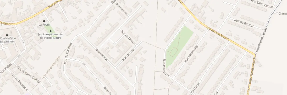 Plan du 1 Rue de Lille à Leforest
