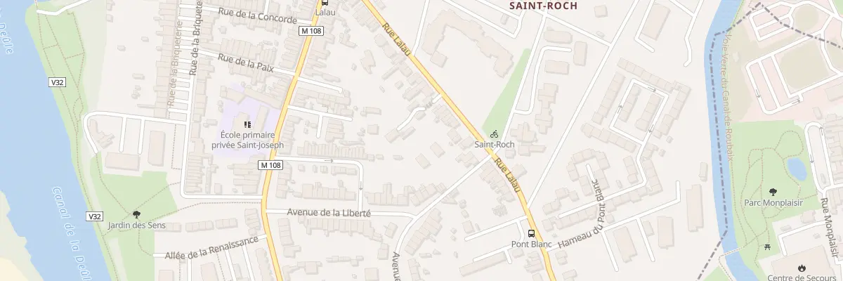 Plan du 58 Rue Lalau à Marquette-lez-Lille