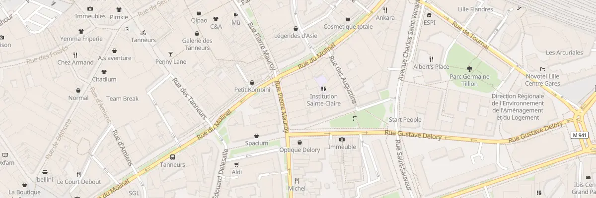 Plan du 129 Rue Pierre Mauroy à Lille
