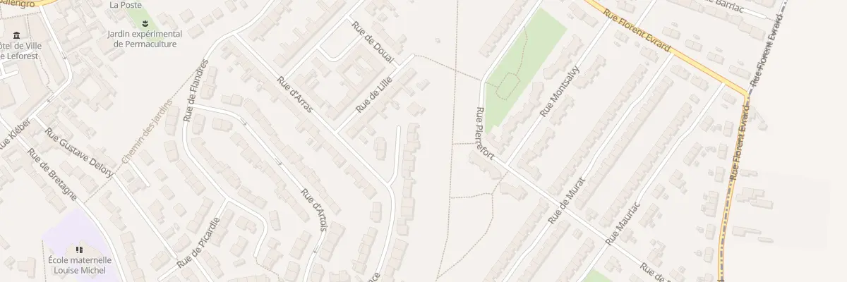 Plan du 44 Rue d’Alsace à Leforest