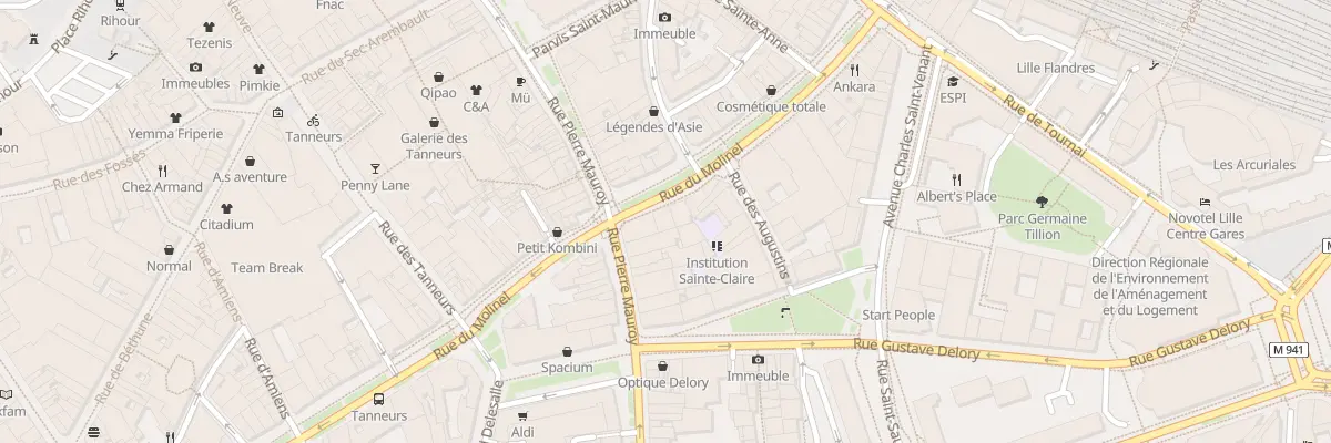 Plan du 55 Rue du Molinel à Lille