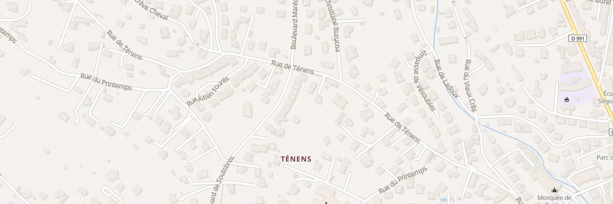 Plan du 371 Rue de Ténens à Millau