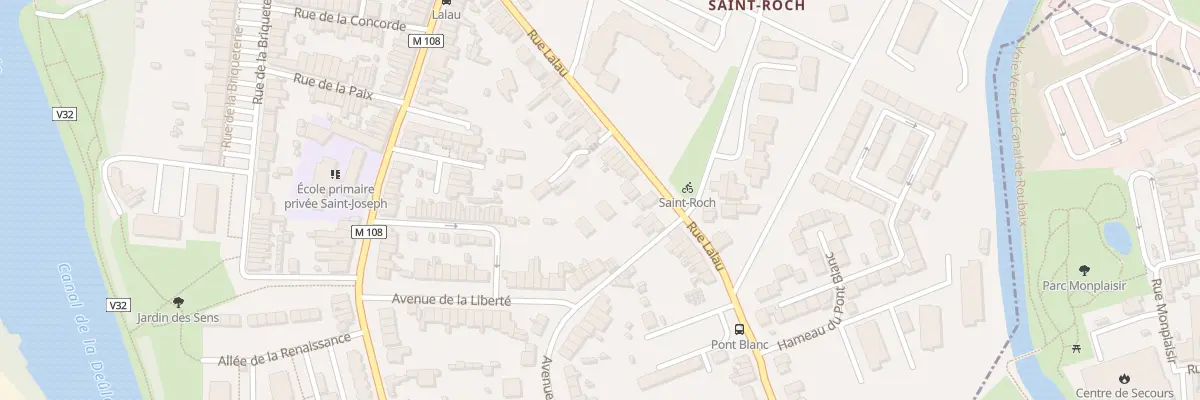 Plan du 62 Rue Lalau à Marquette-lez-Lille